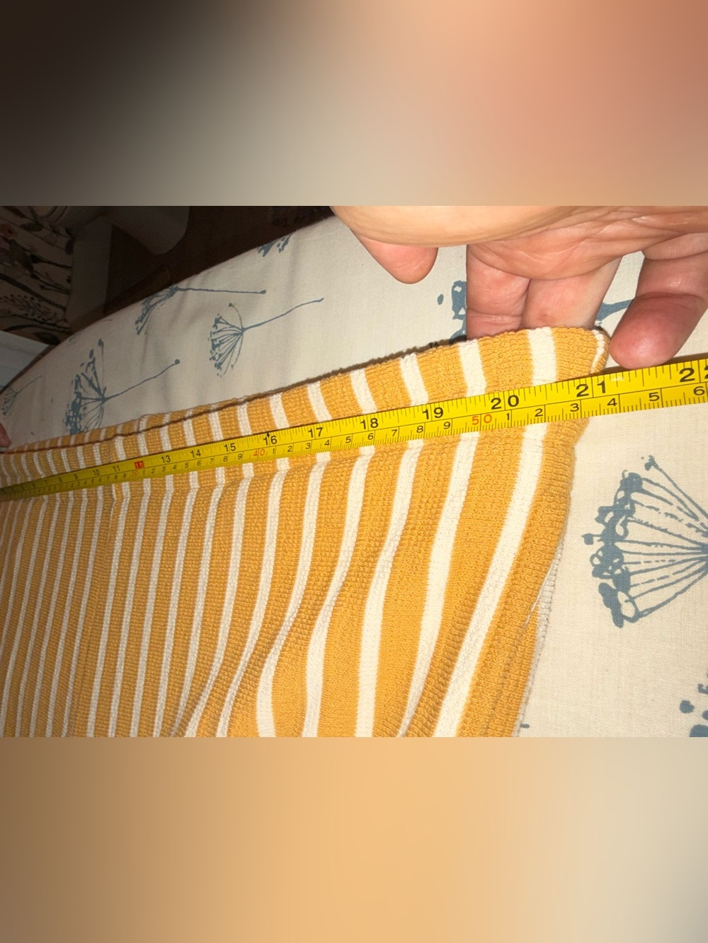 Roxy Mustard and White Striped Wide-Leg Crop Pants - Picture 8 of 9